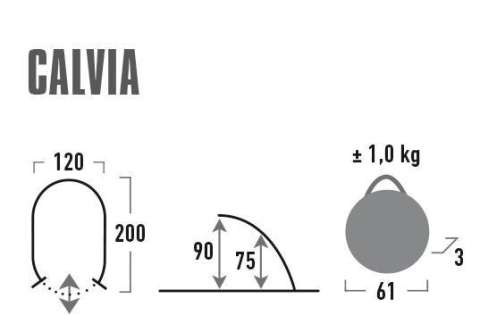 Палатка High Peak Calvia 40 (Blue/Grey)