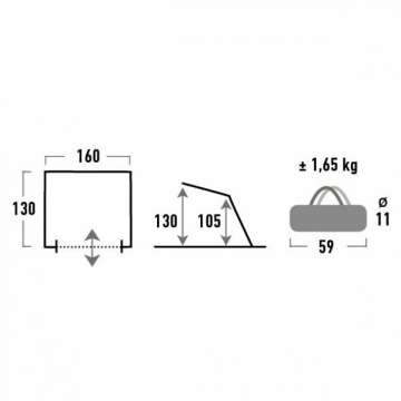 Палатка High Peak Sevilla 40 (Blue/Grey)