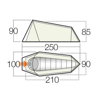 Палатка Vango Soul 100 Treetops (TERSOUL T15077)
