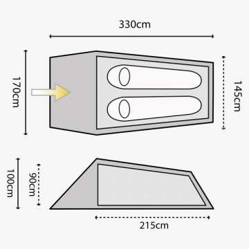 Палатка Highlander Blackthorn 2 Hunter Green