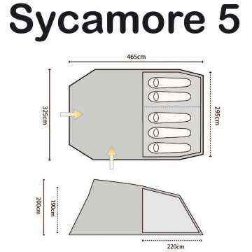 Палатка Highlander Sycamore 5 Meadow