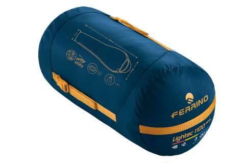 Спальный мешок Ferrino Lightec SM 1100/-3°C Blue/Yellow Left (86650IBB)