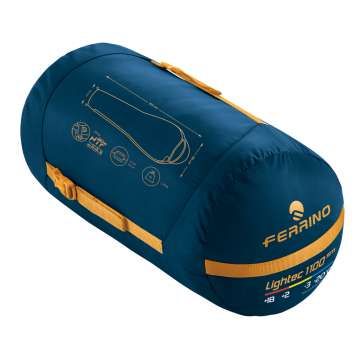Спальный мешок Ferrino Lightec SM 1100/-3°C Blue/Yellow Left (86650IBB)