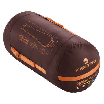 Спальный мешок Ferrino Lightec SM 1100 Lady/-3°C Nut/Yellow Left (86649INN)