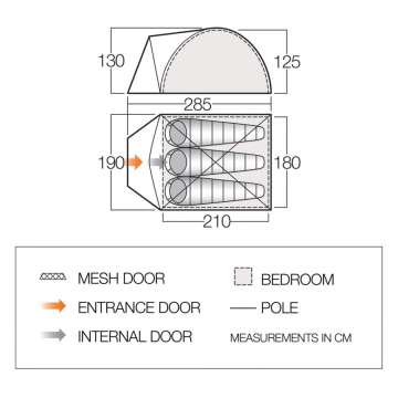 Палатка Vango Alpha 300 Moroccan Blue (TEQALPHA M23165)