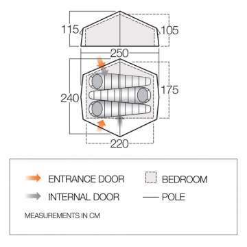 Палатка Vango Nevis 300 Pamir Green