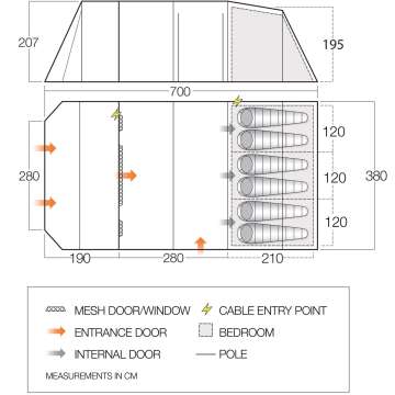 Палатка Vango Stargrove II 600XL Herbal (TEQSTARPOH09TAQ)