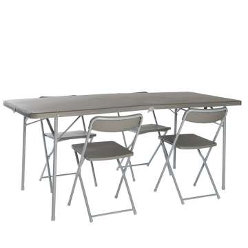 Стол со стульями Vango Orchard XL 182 Table and Chair Set Grey (TBNORCHARG10TET)