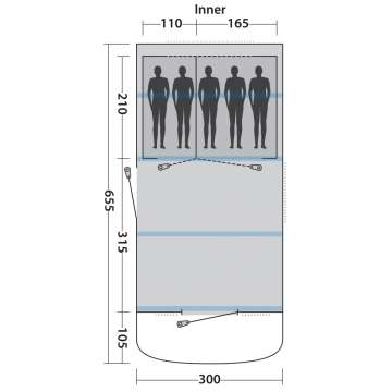 Палатка Easy Camp Match Air 500 Aqua Stone (120336)