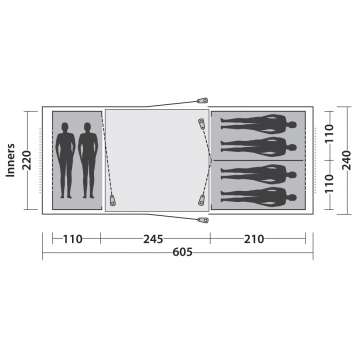 Палатка Easy Camp Huntsville Twin 600 Red