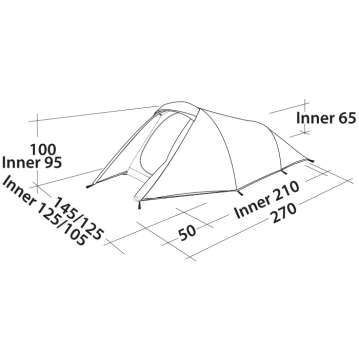 Палатка Easy Camp Energy 200 Teal Green (120351)