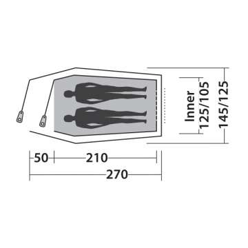 Палатка Easy Camp Energy 200 Teal Green (120351)