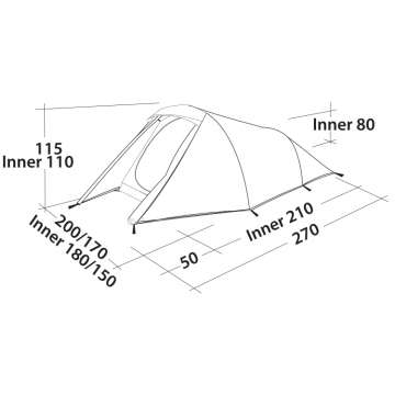 Палатка Easy Camp Energy 300 Teal Green (120353)