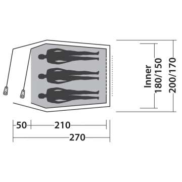 Палатка Easy Camp Energy 300 Teal Green (120353)