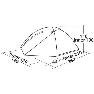 Палатка Easy Camp Meteor 200 Teal Green (120357)
