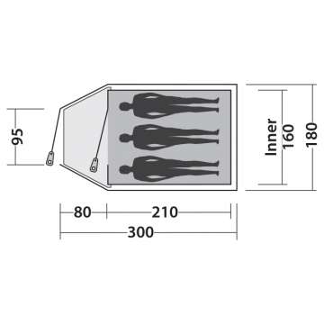 Палатка Easy Camp Quasar 300 Gold Red