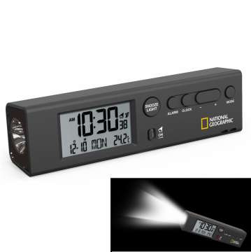 Часы National Geographic Thermometer Flashlight Black (9060300)