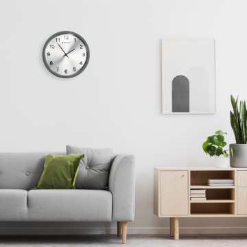 Часы настенные Bresser MyTime Silver Edition Symbol Matte Graphite (8020314UJT000)