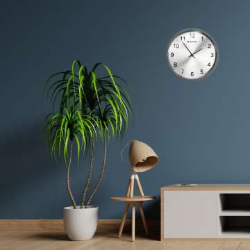 Часы настенные Bresser MyTime Silver Edition Symbol Matte Graphite (8020314UJT000)