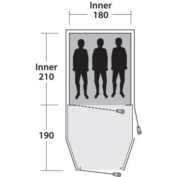 Палатка Outwell Earth 3 Blue (111050)