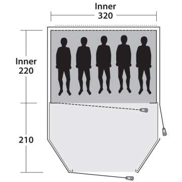 Палатка Outwell Earth 5 Blue (111052)