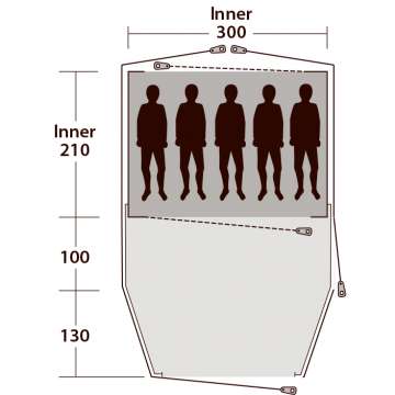 Палатка Outwell Cloud 5 Plus Blue (111201)