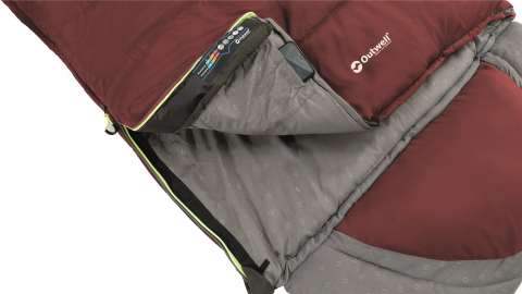 Спальный мешок Outwell Contour Lux Reversible/-3°C Red Left (230367)