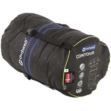 Спальный мешок Outwell Contour Reversible/+2°C Dark Purple Right (230372)