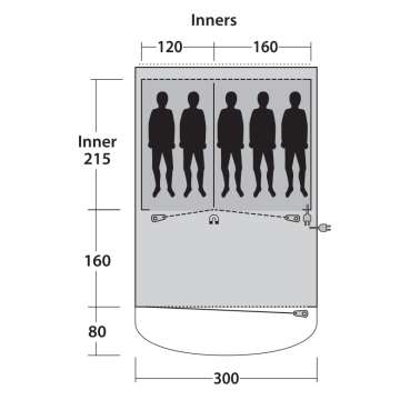 Палатка Outwell Oakwood 5 Green (111209)