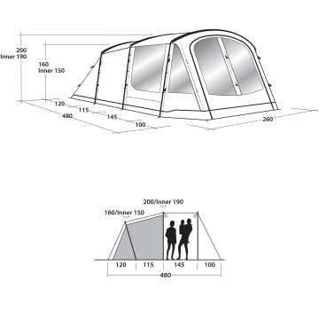 Палатка Outwell Springwood 4 Green (111210)