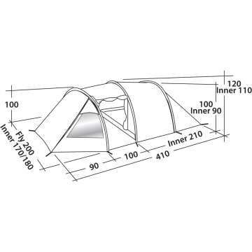 Палатка Easy Camp Spirit 300 Gold Red (120364)