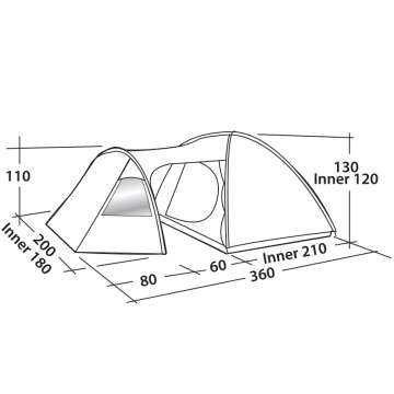 Палатка Easy Camp Eclipse 300 Rustic Green (120386)