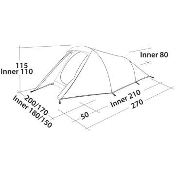 Палатка Easy Camp Energy 300 Rustic Green (120389)