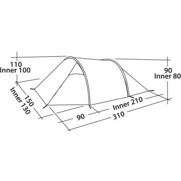 Палатка Easy Camp Spirit 200 Rustic Green (120396)
