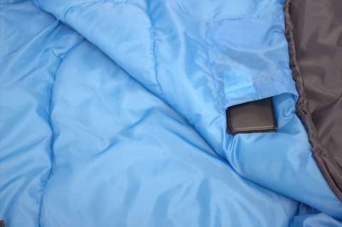 Спальный мешок High Peak Lite Pak 1200/+5°C Anthra/Blue Left (23277)