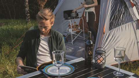 Стол кемпинговый Easy Camp Rennes M Black (540005)