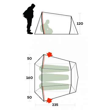 Палатка Ferrino Lightent 3 Pro Olive Green (92173LOOFR)