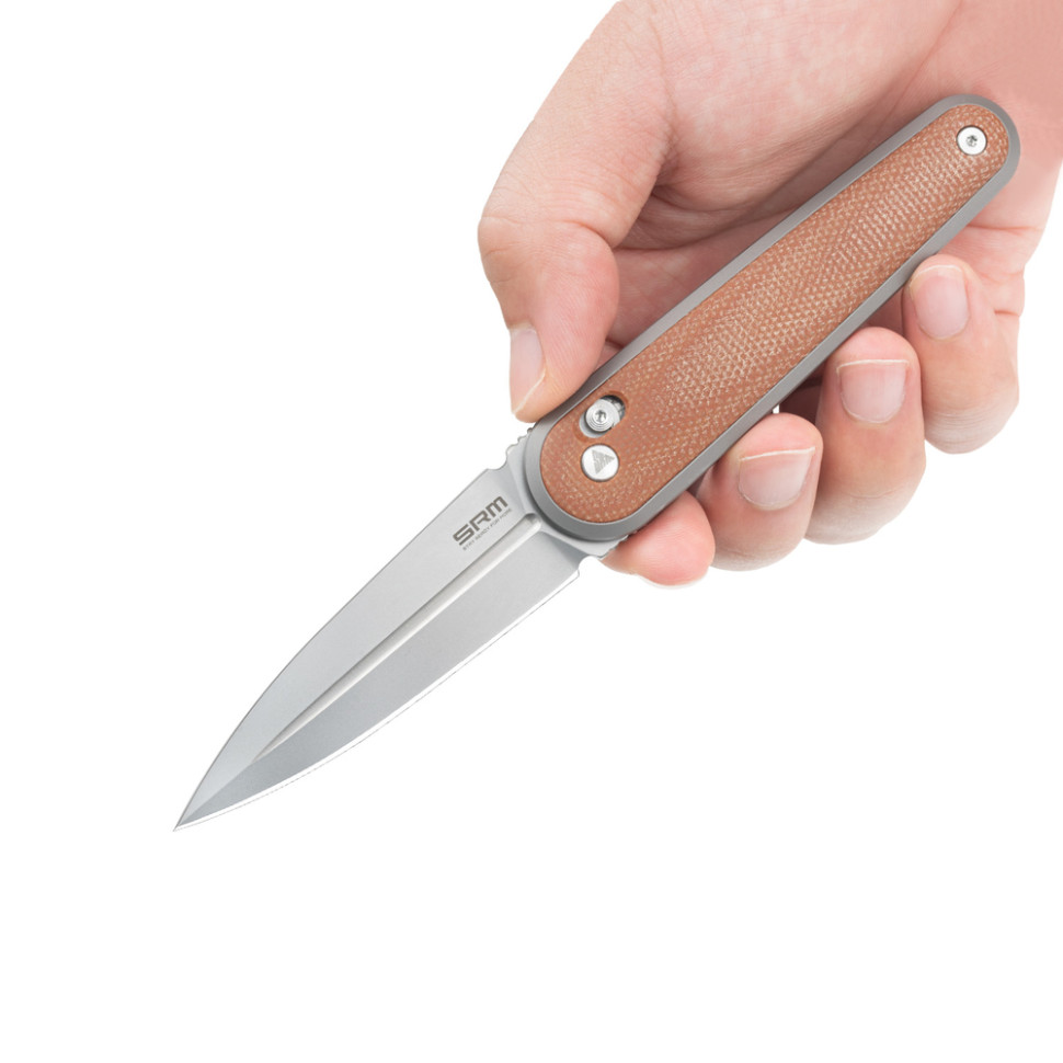 Ніж складаний SRM Twin 251MB-MN, коричневий