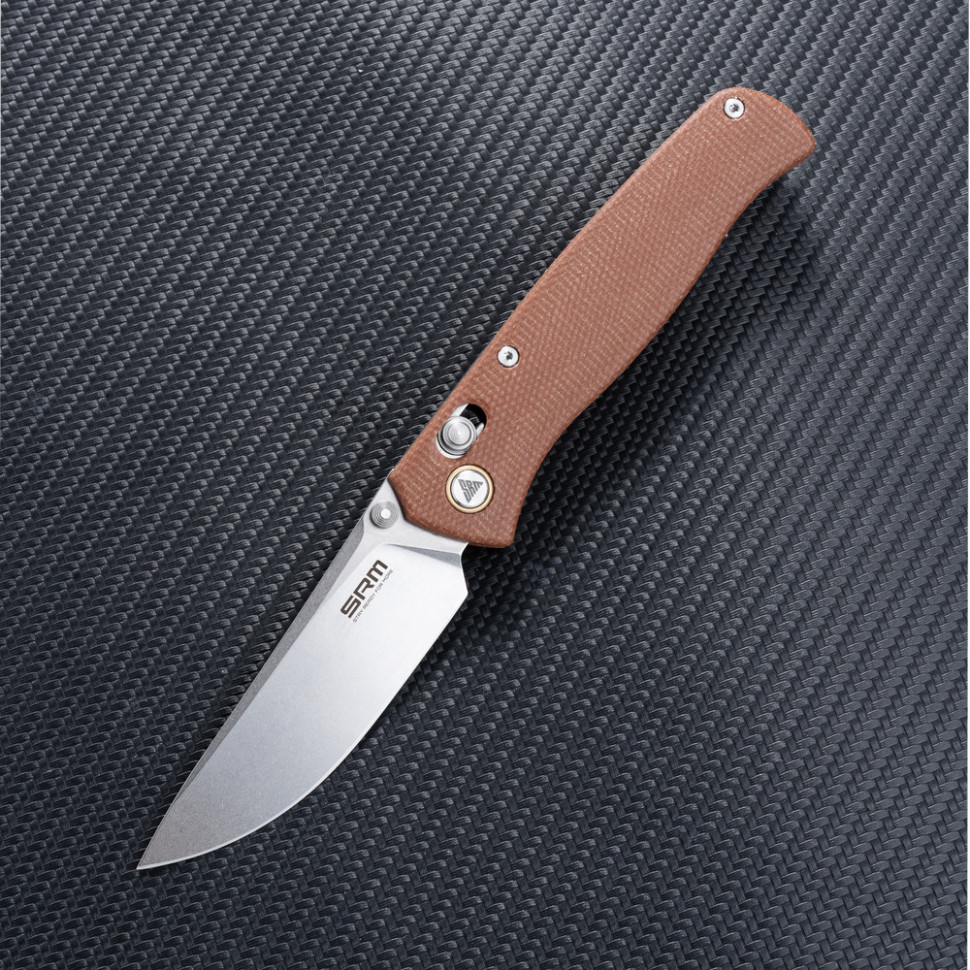 Ніж складаний SRM Medal 255L-MN, коричневий