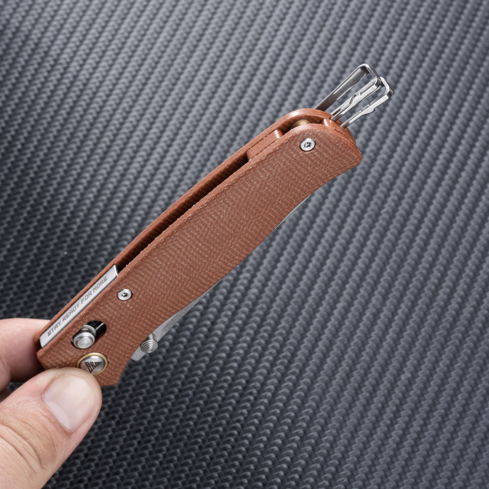 Ніж складаний SRM Medal 255L-MN, коричневий