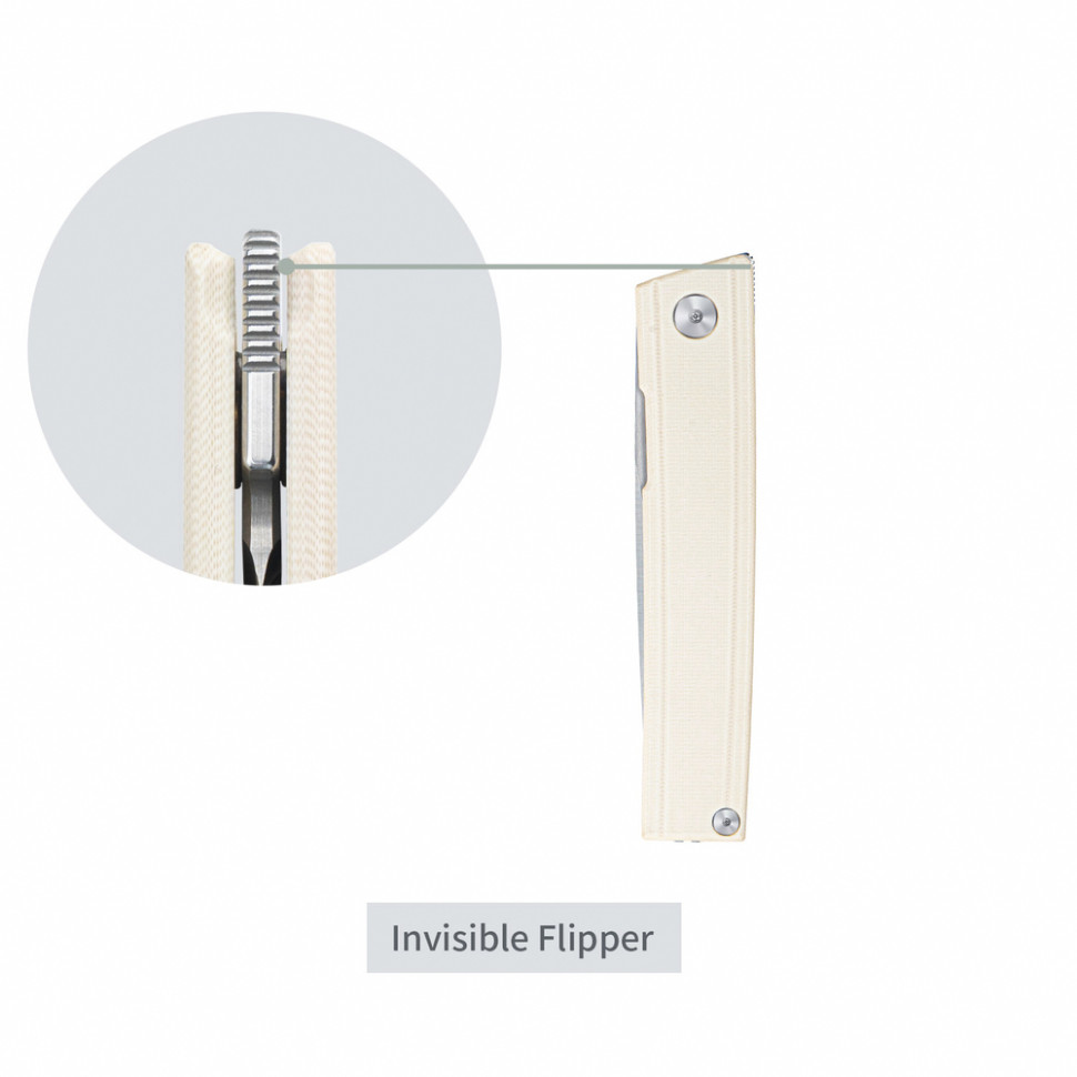 Ніж складаний SRM Gent 401LC-GT, білий