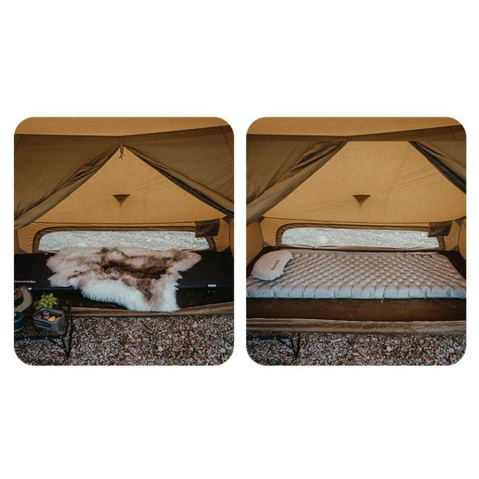 Намет одномісний із тентом Naturehike CNK2450WS026, коричневий