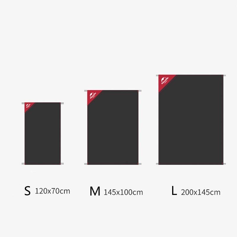 Килимок для пікніка водостійкий надлегкий Naturehike Moisture Picnic Mat NH17D050-B, 145x200 см, чорний