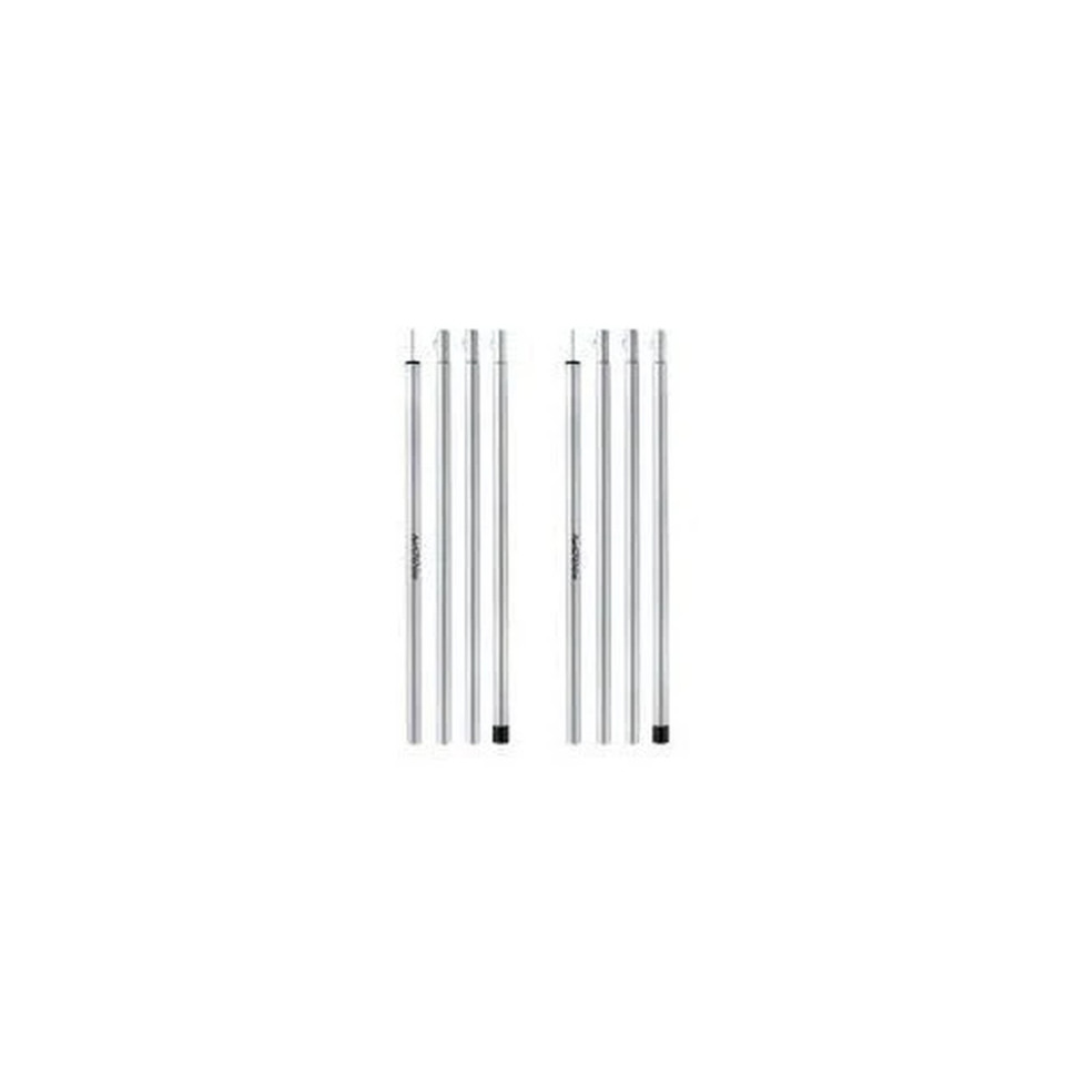 Стійки для тенту сталеві оцинковані Naturehike Steel poles Updated NH19PJ042, 25мм*2.4м, сірі (2 шт)