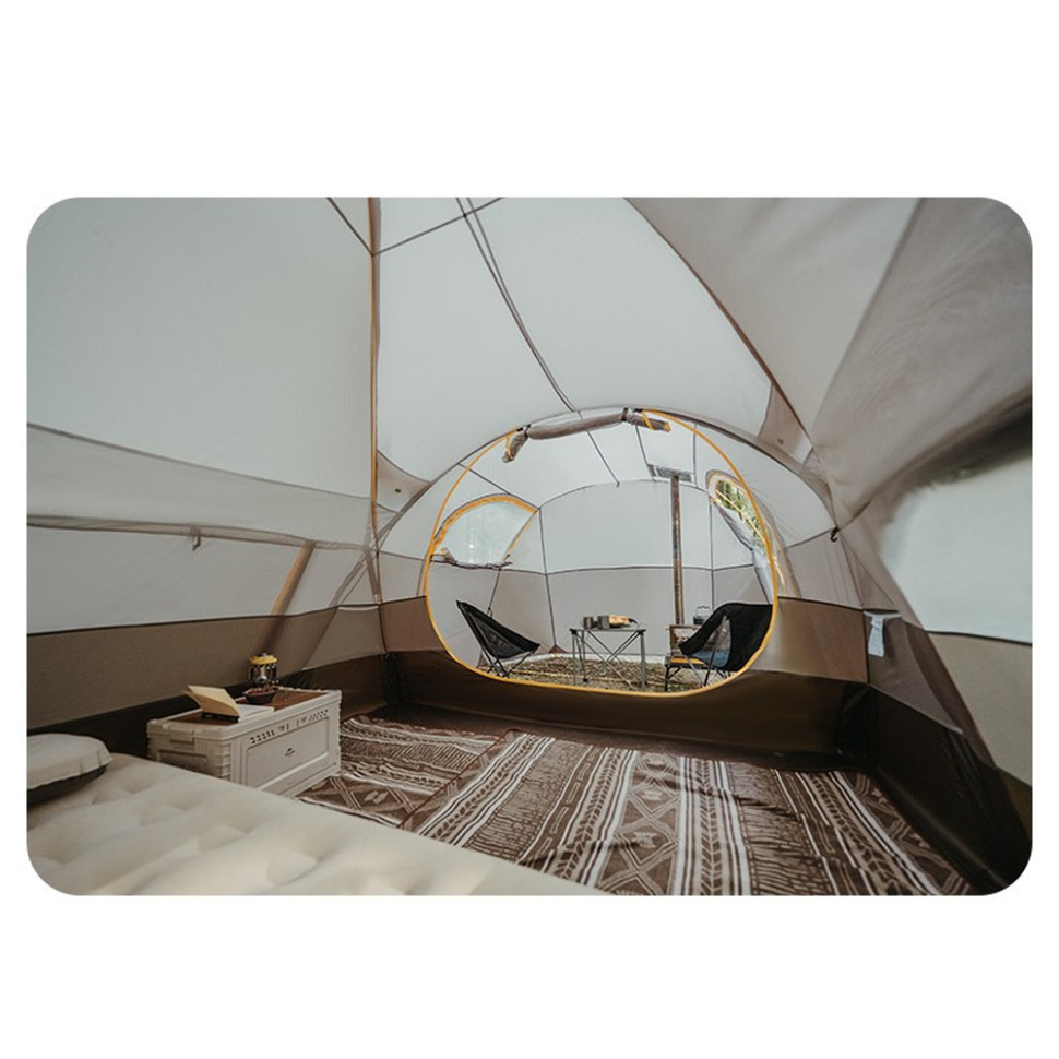 Намет шестимісний Naturehike, KOTA 6, CNK2450WS031, 75D, світло-коричневий