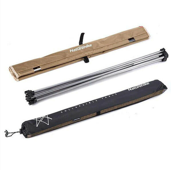 Cтіл розкладний Naturehike  NH20JJ020,1680D Oxford / алюміній, Розмір L, бежевий