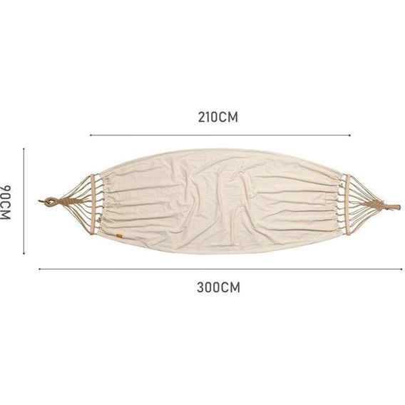 Гамак одномісний без перекидання Naturehike NH20DC001, бавовна, бежевий