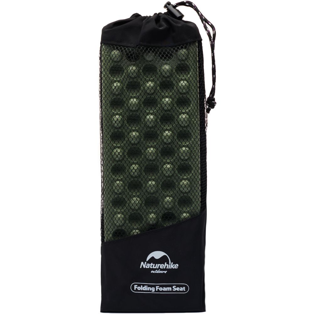Сидушка туристична складана XPE Naturehike NH20PJ025, 15 мм, темно-зелена з чохлом для походів та кемпінгу