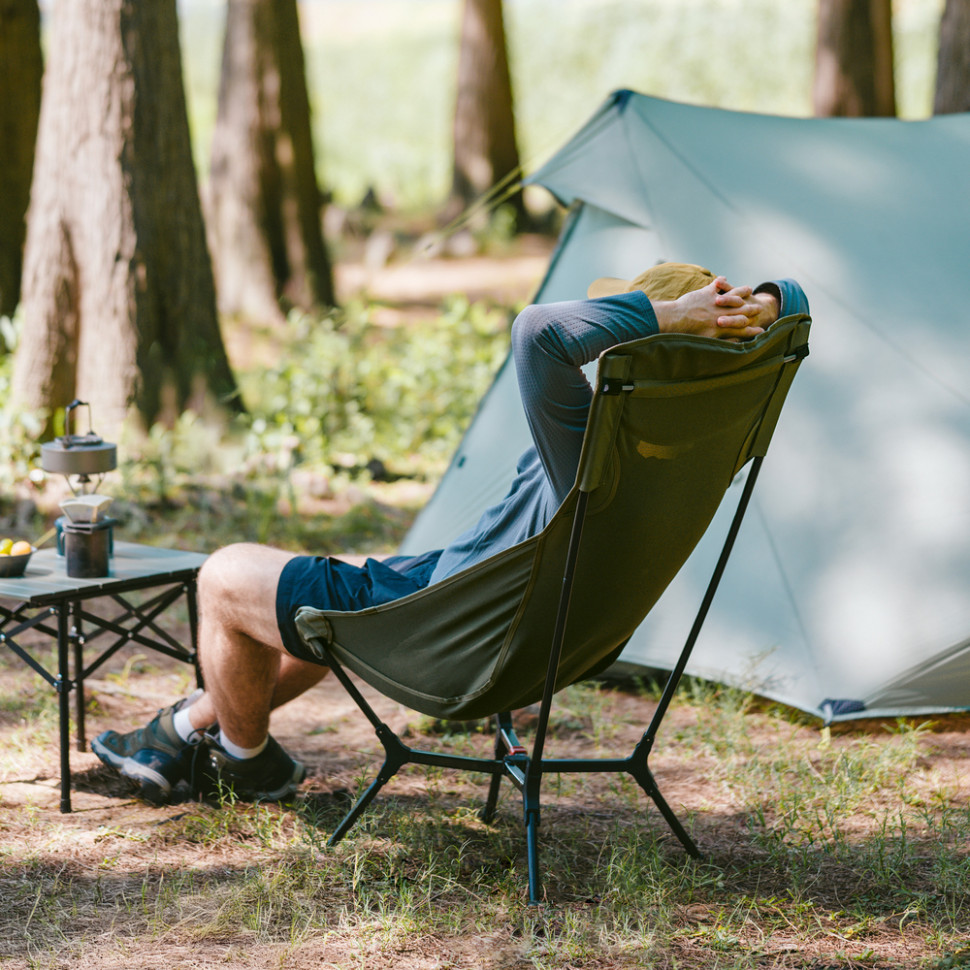 Стілець складаний ультралегкий Naturehike CNK2550JJ013 Yamami YL01, розмір L, алюміній, сірий