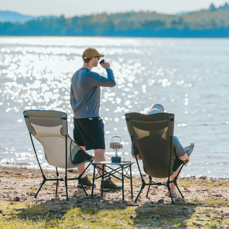 Стілець складаний ультралегкий Naturehike CNK2550JJ013 Yamami YL01, розмір L, алюміній, чорний